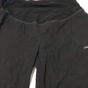 Black maternity size small tall scrub pants